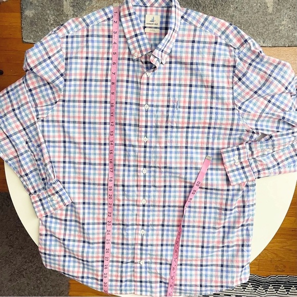 Johnnie-O Men’s Damien Classic fit Check Print Button Down Shirt Size XL - Picture 2 of 6